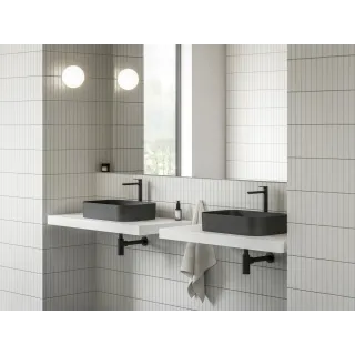 Ravak Umywalka ceramiczna Ceramic Slim R 55, czarna mat XJX0D155001