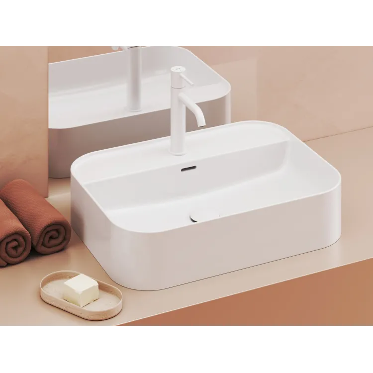 Ravak Umywalka ceramiczna Ceramic Slim Shelf R 55, biała XJX01155005