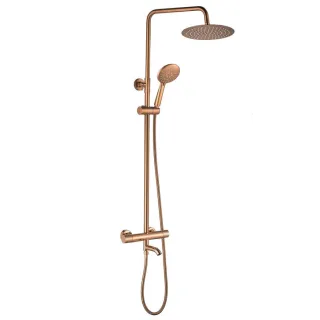 Rea ZESTAW NATRYSKOWO-WANNOWY LUNGO DIAMOND MIEDŹ REA-P5964