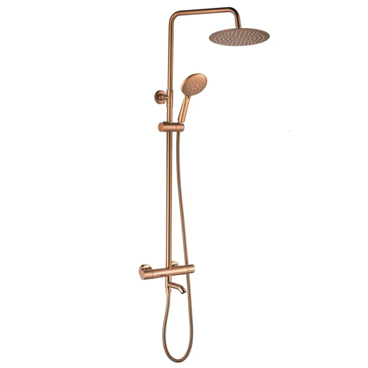 Rea ZESTAW NATRYSKOWO-WANNOWY LUNGO DIAMOND MIEDŹ REA-P5964
