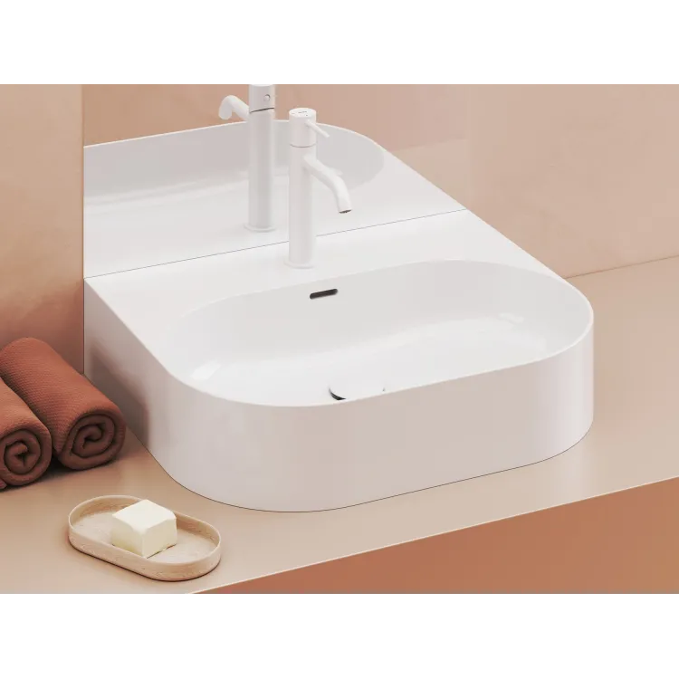 Ravak Umywalka ceramiczna Ceramic Slim Wall O 55, biała XJX01155004