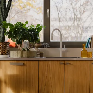 Omnires SWITCH bateria kuchenna do podłączenia zestawu filtrującego, biały mat SW9057WM