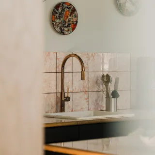 Omnires SWITCH bateria kuchenna do podłączenia zestawu filtrującego, miedź połysk SW9057CP