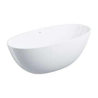 Omnires SHELL M+ wanna wolnostojąca z przelewem, 160 x 75...