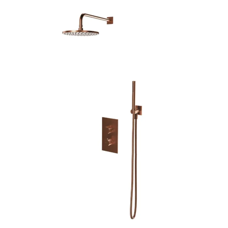 CONTOUR ZESTAW PRYSZNICOWY PODTYNKOWY MIEDŹ SZCZOTKOWANA CONTOUR ZESTAW PRYSZNICOWY PODTYNKOWY MIEDŹ SZCZOTKOWANA