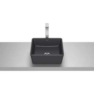 Roca OPTICA Umywalka nablatowa SQUARE CQ 35x35 cm CZARNY...