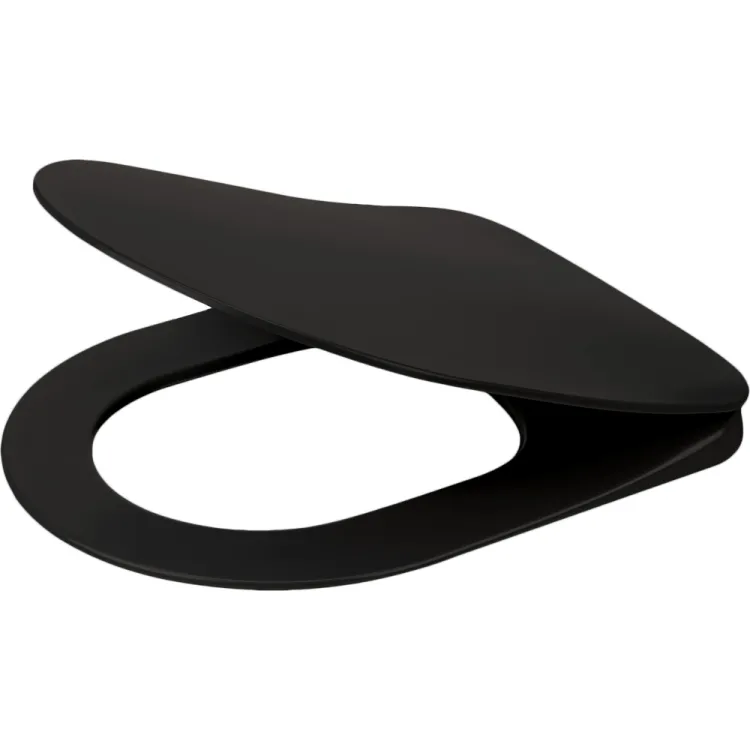 Peonia Deska WC wolnoopadająca czarna CDE NSOZ