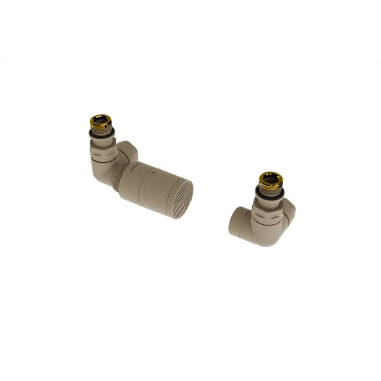 Caldo zestaw trójosiowy z głowicą termostatyczną, lewy, cappuccino GREX.CA20.L.TT.CA