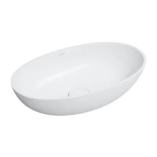 SHELL M+ UMYWALKA NABLATOWA, 60 X 35 CM, BIAŁY MAT SHELLUNBM