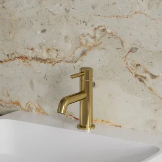 Omnires Y Bateria umywalkowa stojąca Złoto szczotkowane