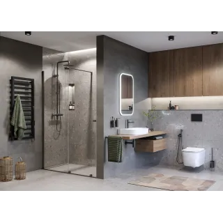 Excellent PI bateria umywalkowa stojąca, grafit szczotkowany AREX.1201AB