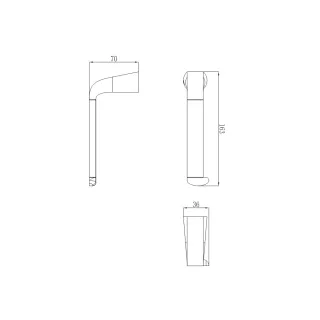 Saco Uchwyt na papier Chrom SA54510CR
