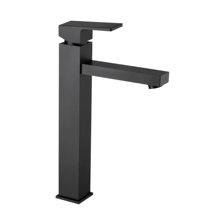 Anemon Bateria umywalkowa stojąca wysoka Czarna