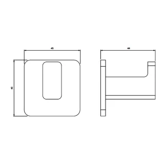 Nelson Haczyk poojedynczy z rozetą chrom