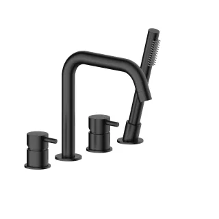 KFA Armatura MOZA BLACK bateria wannowa 4-otworowa...