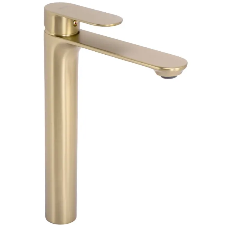 Rea BATERIA UMYWALKOWA DROP ZŁOTA SZCZOTKOWANA WYSOKA REA-B4637