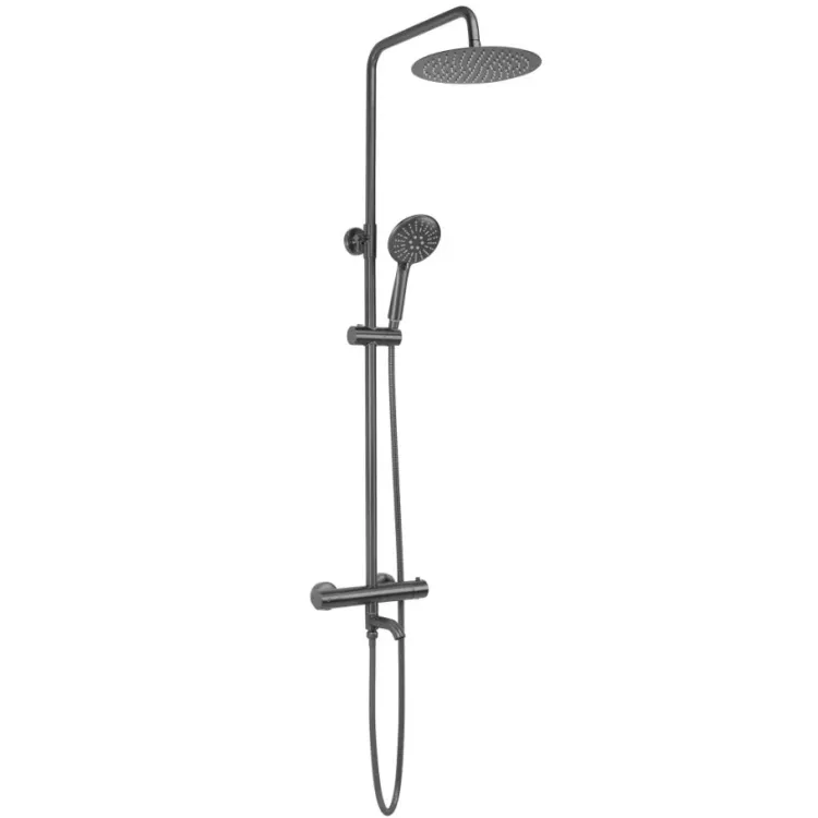 Rea ZESTAW NATRYSKOWO-WANNOWY LUNGO TYTAN TERMOSTAT REA-P6386