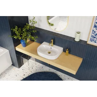 Excellent Delta PI bateria umywalkowa stojąca, złoty połysk AREX.1211GL