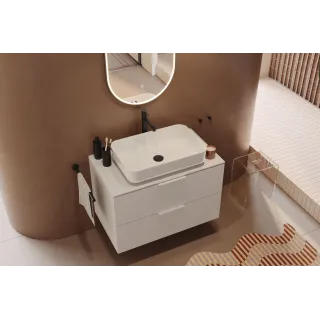 Excellent Delta PI bateria umywalkowa stojąca wysoka, czarny mat AREX.1212BL