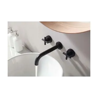 Rea BATERIA UMYWALKOWA PODTYNKOWA EXIT CZARNA + BOX REA-B8000