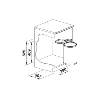 BLANCO Kosz SINGOLO XL 527971