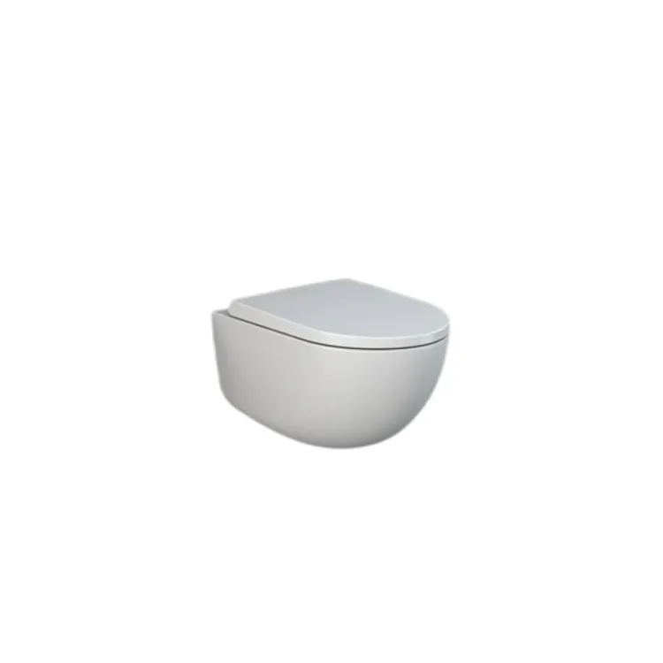 RAK Ceramics Zestaw DES Miska z Deską WC podwiesz. Rimless 52cm Biały Mat DES4SET