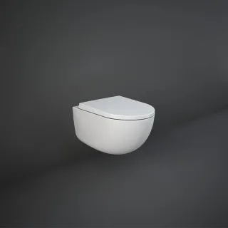 RAK Ceramics Zestaw DES Miska z Deską WC podwiesz. Rimless 52cm Biały Mat DES4SET