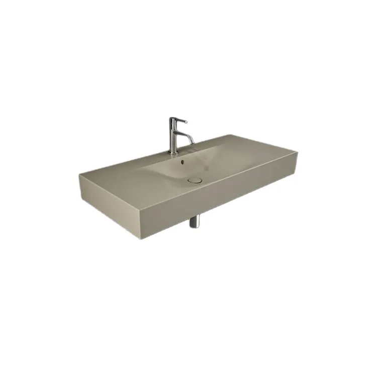 RAK Ceramics DES Umywalka podwiesz.nablat.101x46cm z otworem cappuccino mat DESWB10101514A