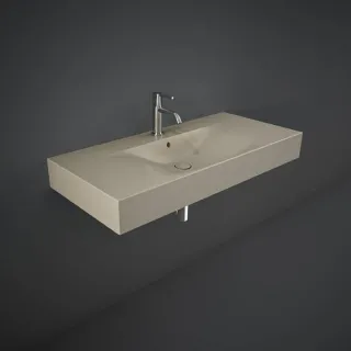 RAK Ceramics DES Umywalka podwiesz.nablat.101x46cm z otworem cappuccino mat DESWB10101514A