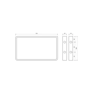 Omnires reling mocujący, chrom połysk 303800000001CR