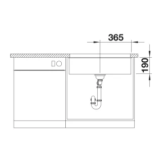 BLANCO ROTAN 700-U Silgranit biały 521346