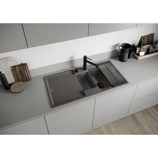 BLANCO ALTA-S II Silgranit-Look wulkaniczny szary 527548