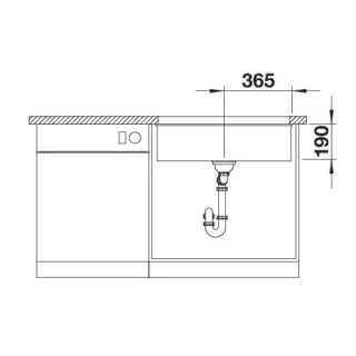 BLANCO ROTAN 700-U Silgranit czarny 526099