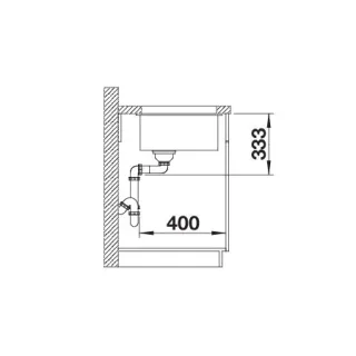 BLANCO ROTAN 700-U Silgranit czarny 526099