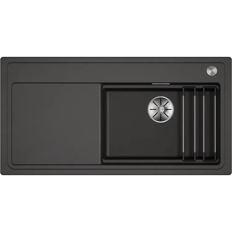 BLANCO ETAGON XL 6 S Silgranit szarość skały prawa, korek auto., InFino, PushControl, szyny 528094