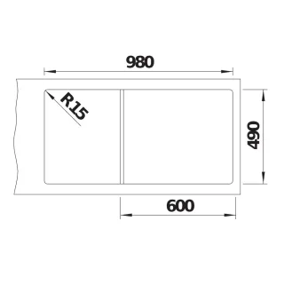 BLANCO ETAGON XL 6 S Silgranit czarny prawa, korek auto., InFino, PushControl, szyny 528092