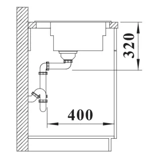 BLANCO ETAGON XL 6 S Silgranit delikatny biały prawa, korek auto., InFino, PushControl, szyny 528099