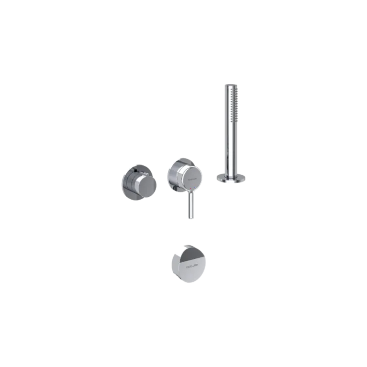 Excellent Pi Zestaw prysznicowo-wannowy podtynkowy, 2 funkcyjny, Dry box, syfon Hover, chrom AREX.1244.K.06CR