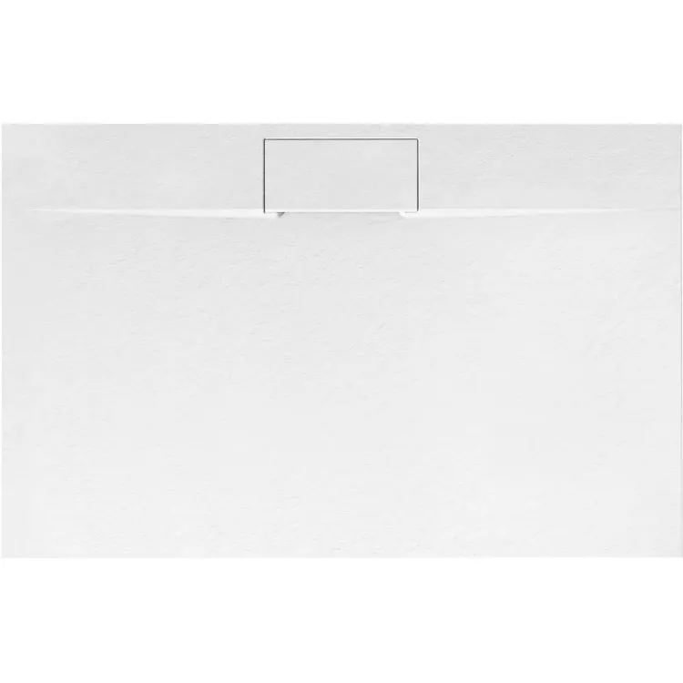 Rea BRODZIK BAZALT LONG WHITE 80x100 + SYFON REA-K3902