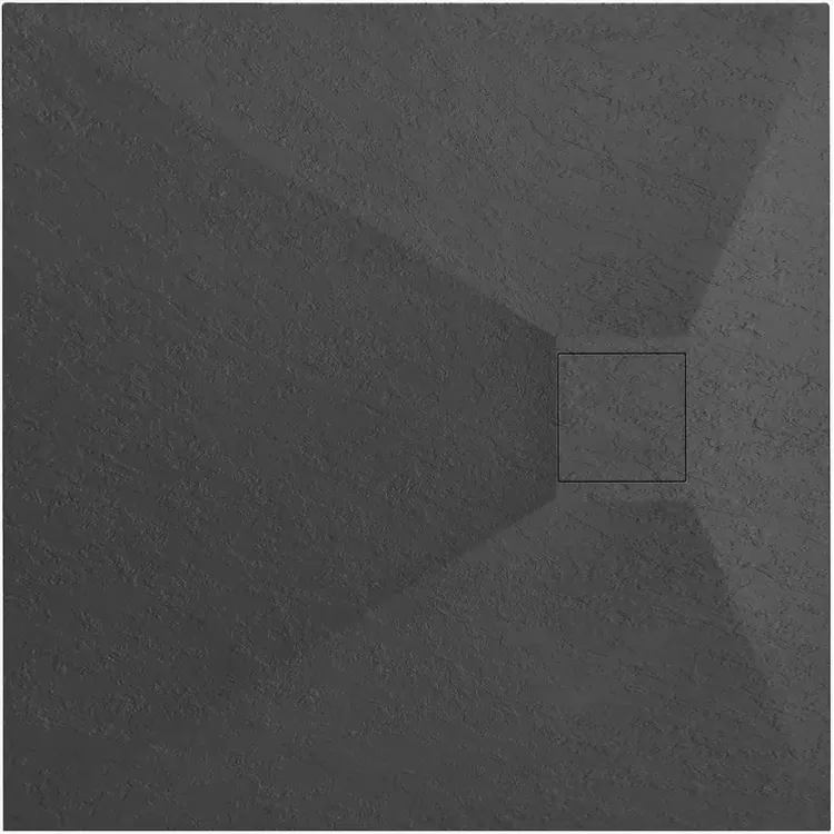 Rea BRODZIK MAGNUM BLACK 90x90 + SYFON REA-K3910