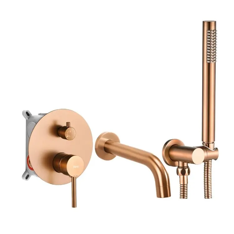 Rea BATERIA WANNOWA PODTYNKOWA LUNGO MIEDŹ SZCZO + BOX REA-B4568