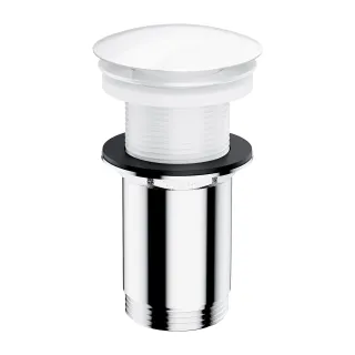 Omnires korek klik-klak do umywalki bez przelewu, biały...