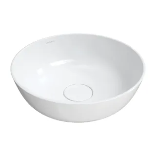 Omnires SILK M+ umywalka nablatowa, ø40 cm, biały połysk...