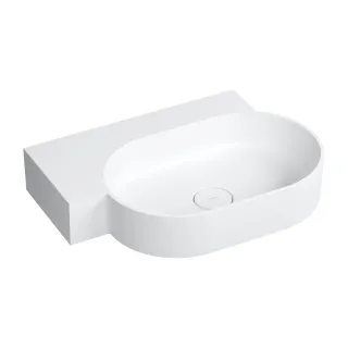 Omnires OVO M+ umywalka nablatowa/wisząca - lewa, 64 x 44...