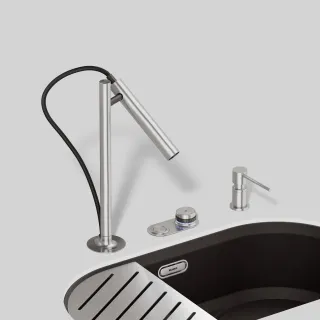 BLANCO LUNEOO-S satin dark steel 527975