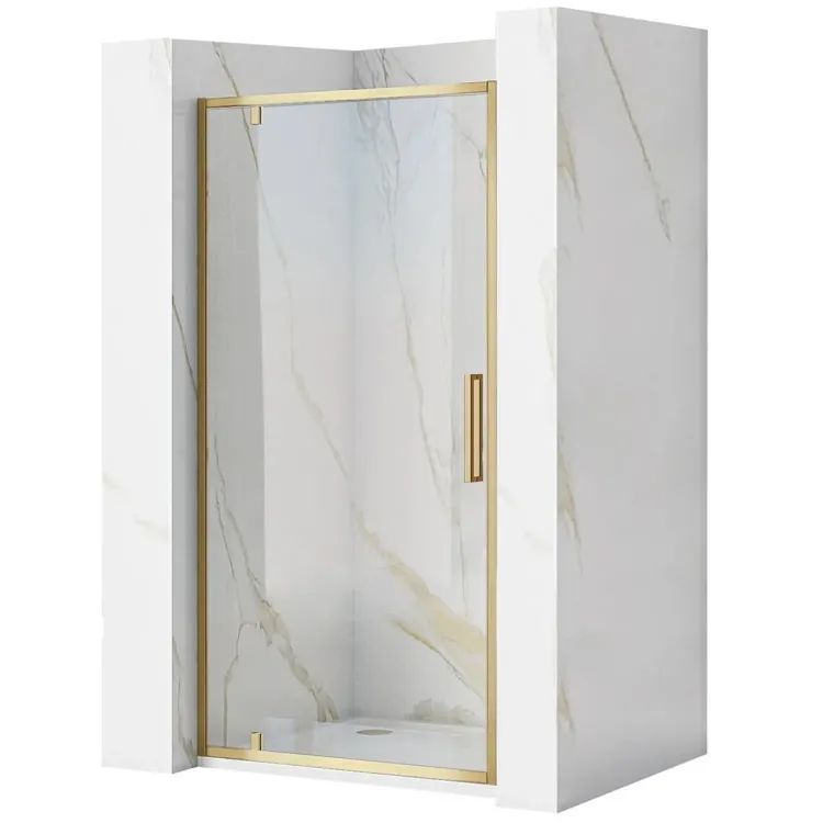 Rea DRZWI PRYSZNICOWE RAPID SWING GOLD BRUSH 100 REA-K2503