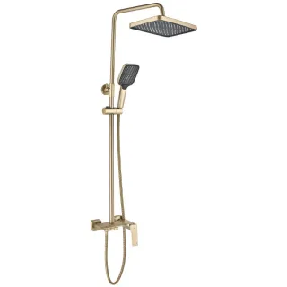 Rea ZESTAW NATRYSKOWY JOE ZŁOTY SZCZOTKOWANY REA-P5656