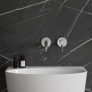 Omnires Y element natynkowy baterii umywalkowej podtynkowej z długą wylewką, chrom połysk Y1215HLROCR