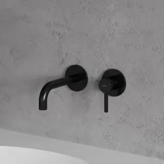 Omnires Y element natynkowy baterii umywalkowej podtynkowej, czarny półmat Y1215HROBL