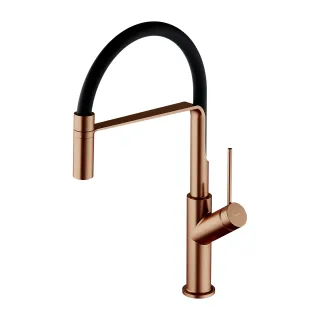 Omnires VITA bateria kuchenna z wyciąganą wylewką, miedź...